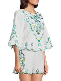 Ramona Eyelet Cotton Blouse