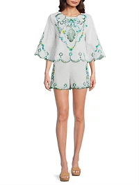 Ramona Eyelet Cotton Blouse