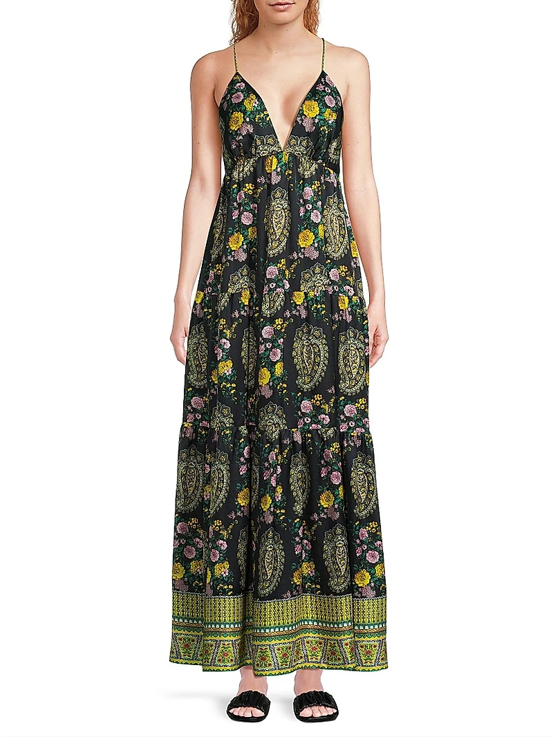 Diana Paisley Maxi Dress
