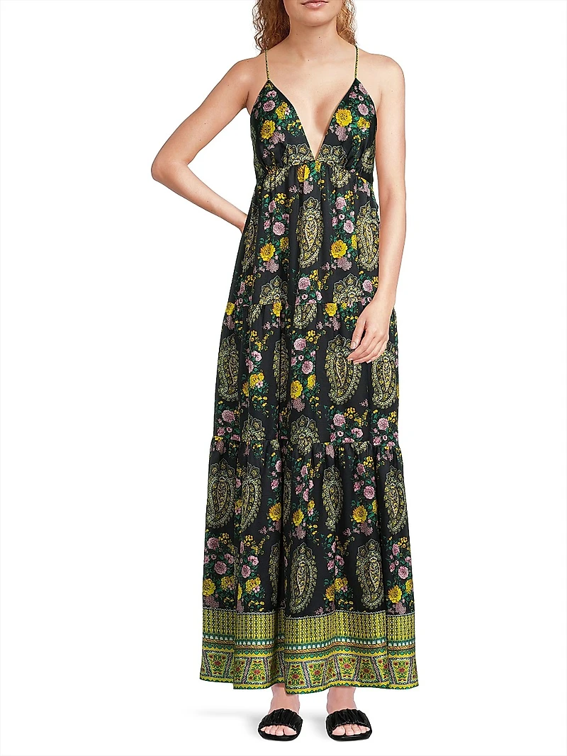 Diana Paisley Maxi Dress