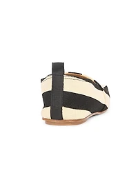 Les Espadrilles Striped Canvas Loafers