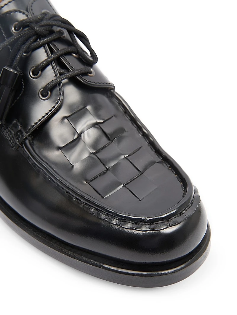 Les Derbies Tressees Leather Derbys