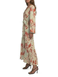 The Lady Like Floral Maxi Wrap Dress