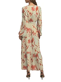 The Lady Like Floral Maxi Wrap Dress