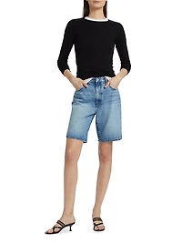 The Tommy Denim Low-Rise Bermuda Shorts