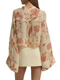 The Belle Of Ball Floral Crop Blouse