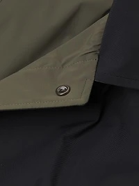 Reversible Stretch Nylon Hooded Jacket