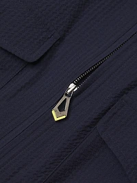 Seersucker Wool-Silk Jacket