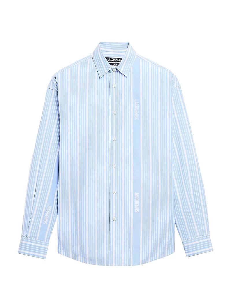 Logo Striped Cotton Shirt