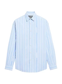 Logo Striped Cotton Shirt