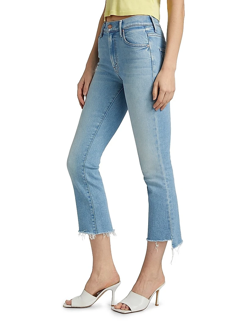 The Insider Step Fray Low-Rise Stretch Crop Jeans