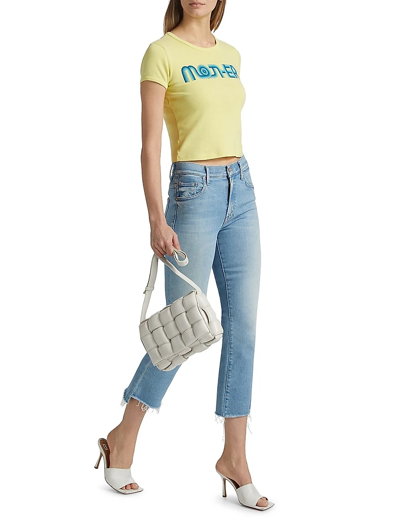 The Insider Step Fray Low-Rise Stretch Crop Jeans