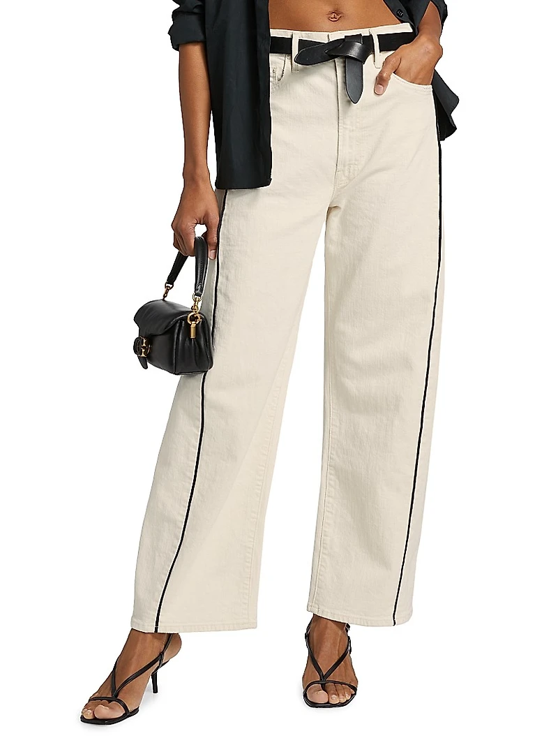 Half-Piped Ankle Twill Jeans