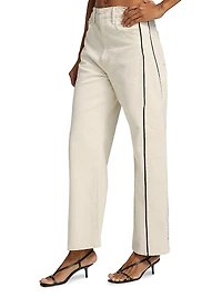 Half-Piped Ankle Twill Jeans