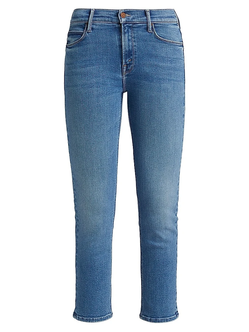 The Dazzler Mid-Rise Stretch Crop Jeans