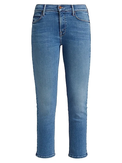 The Dazzler Mid-Rise Stretch Crop Jeans