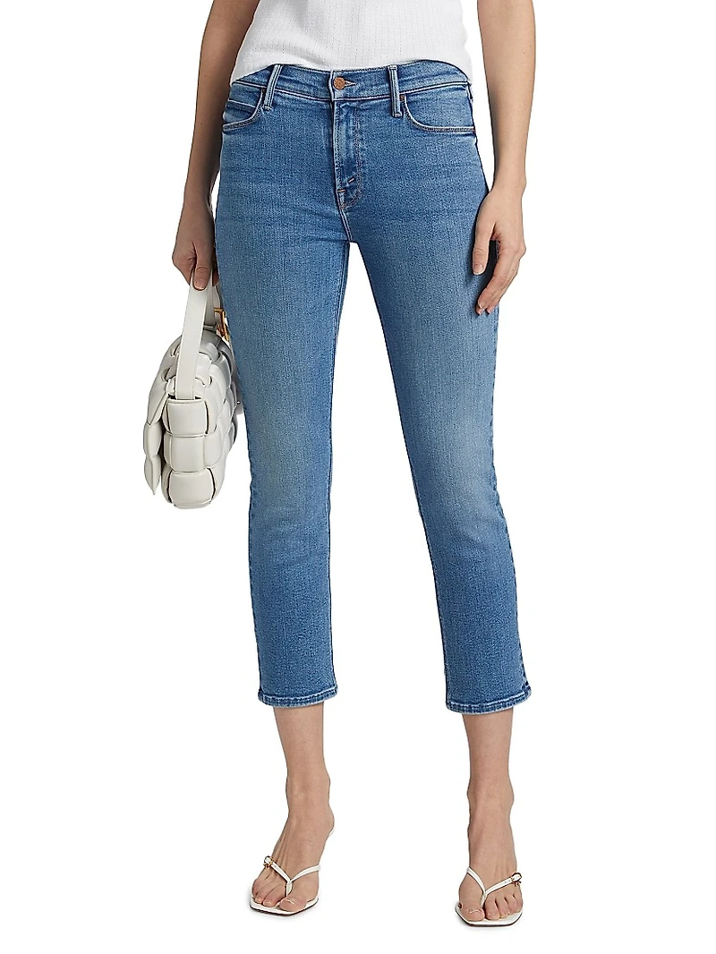 The Dazzler Mid-Rise Stretch Crop Jeans