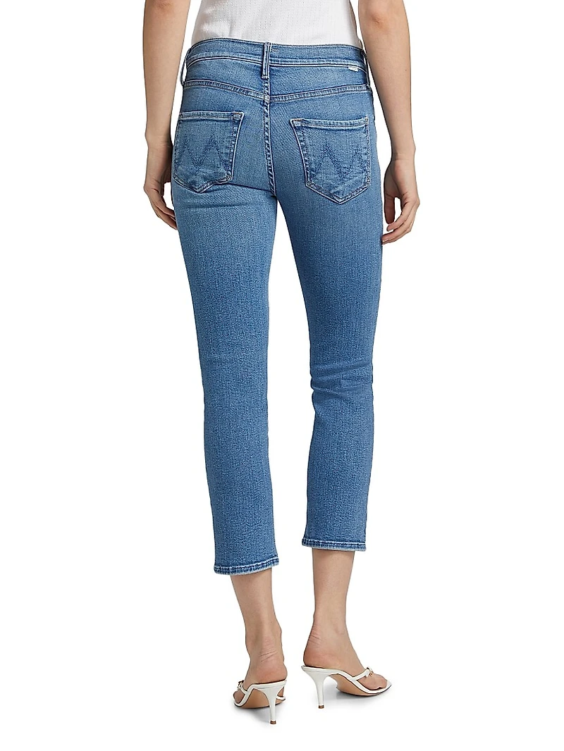 The Dazzler Mid-Rise Stretch Crop Jeans