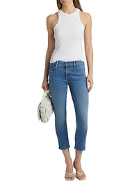 The Dazzler Mid-Rise Stretch Crop Jeans