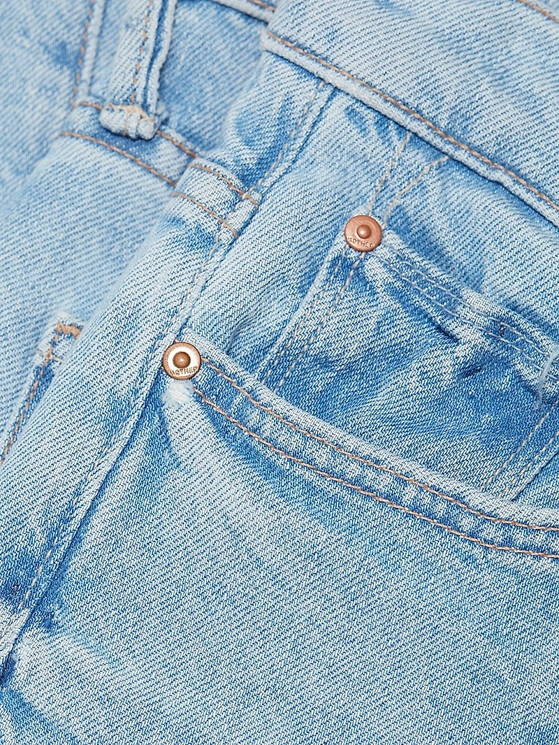 The Insider Pointy Fray Low-Rise Stretch Crop Jeans