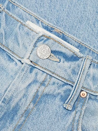 The Full Pipe Flood High-Rise Seamed Barrel-Leg Jeans