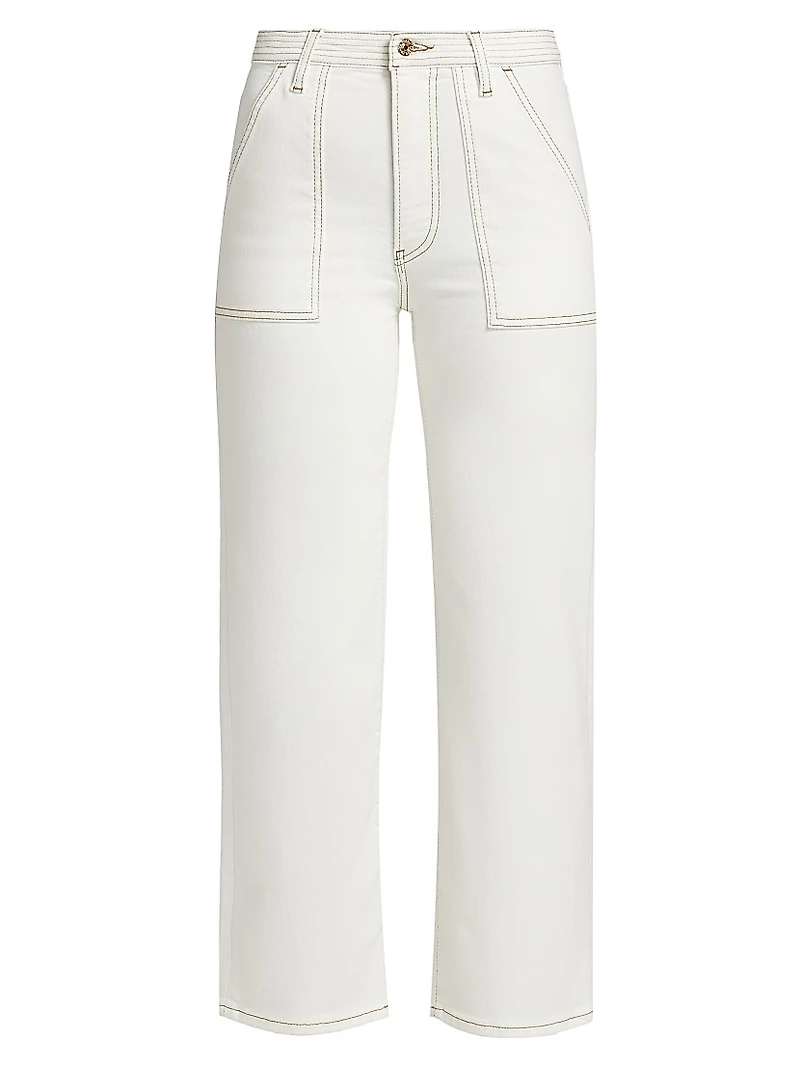 The Trapunto Straight-Leg Jeans