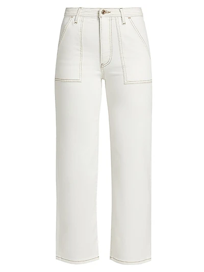 The Trapunto Straight-Leg Jeans