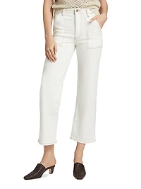 The Trapunto Straight-Leg Jeans