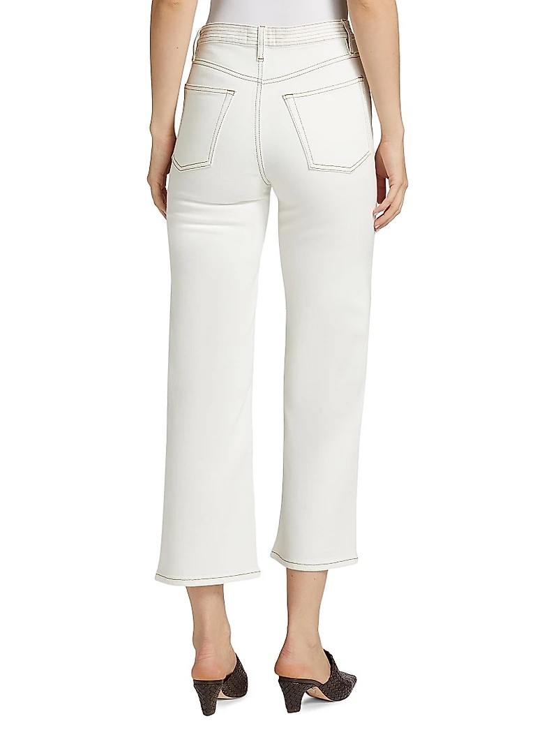 The Trapunto Straight-Leg Jeans