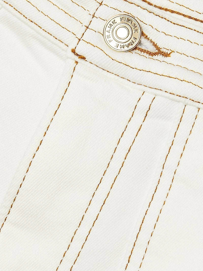 The Trapunto Straight-Leg Jeans
