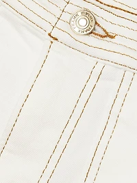 The Trapunto Straight-Leg Jeans
