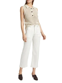 The Trapunto Straight-Leg Jeans