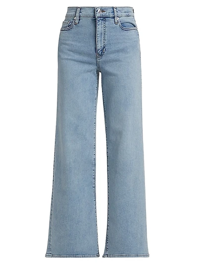 Le Slim Palazzo Mid-Rise Jeans