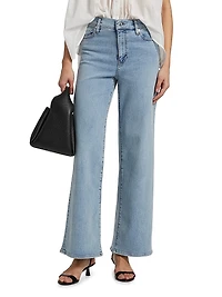 Le Slim Palazzo Mid-Rise Jeans