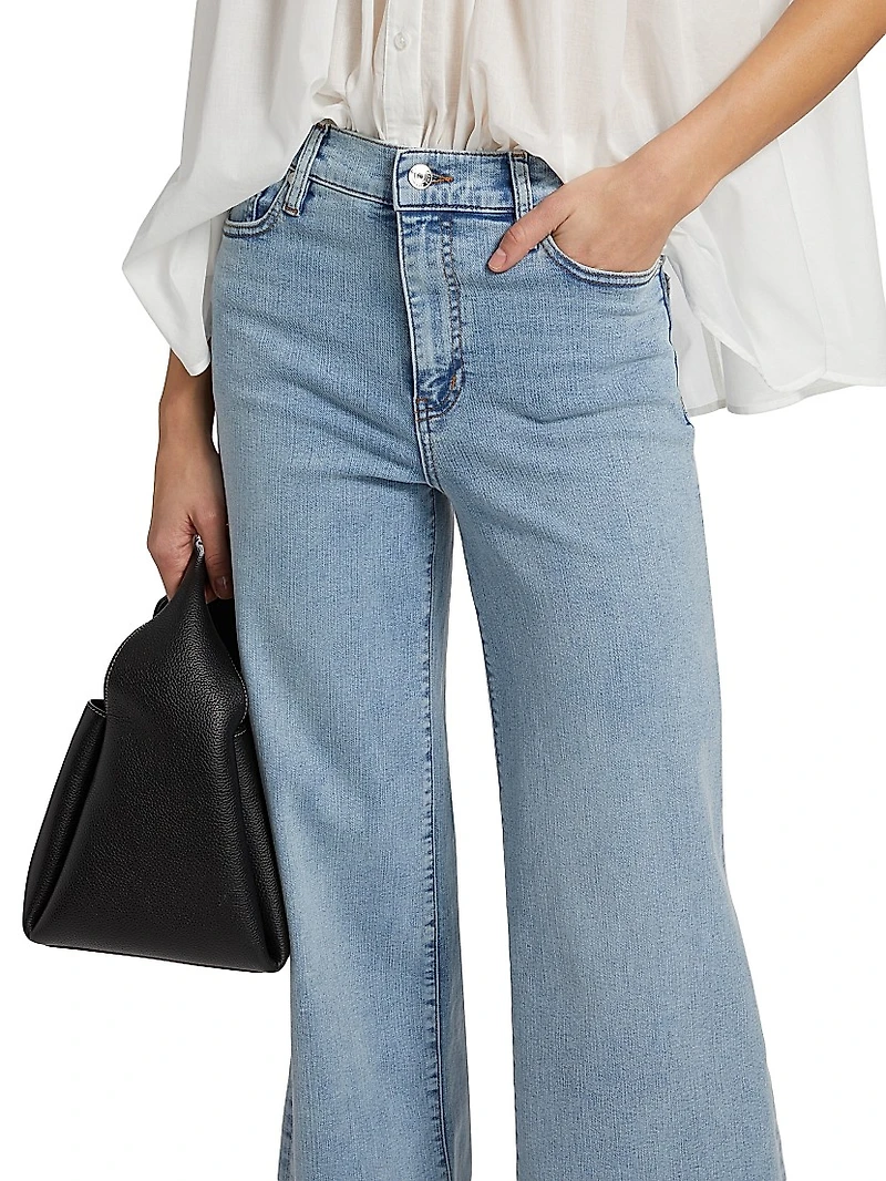 Le Slim Palazzo Mid-Rise Jeans