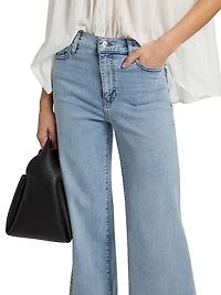 Le Slim Palazzo Mid-Rise Jeans