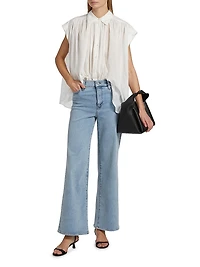 Le Slim Palazzo Mid-Rise Jeans