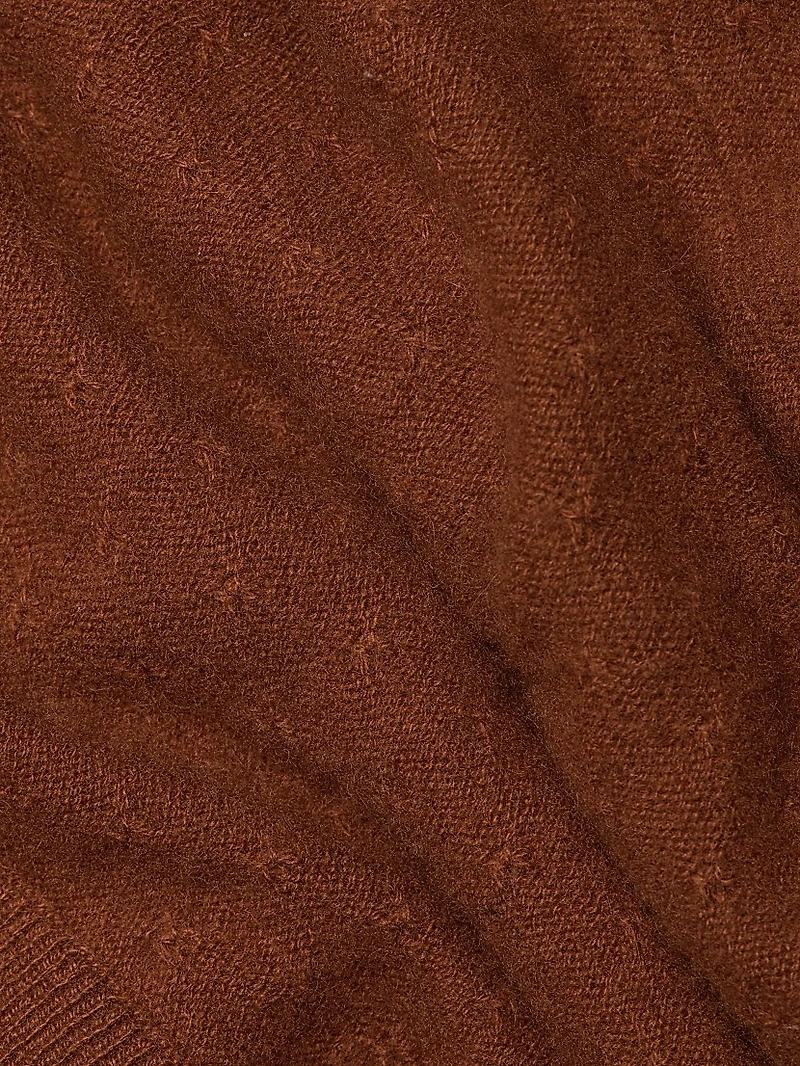 Cashmere Pointelle-Knit Cardigan