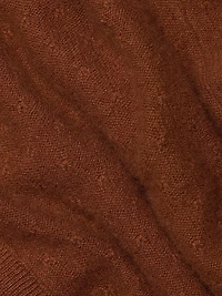 Cashmere Pointelle-Knit Cardigan