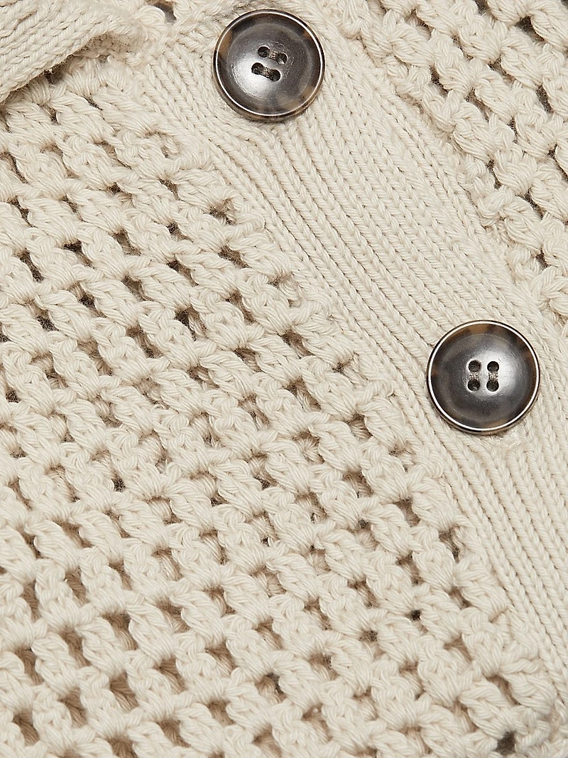 The Polo Crocheted Cotton Vest