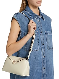 The Sleeveless Front-Snap Denim Mini Shirtdress