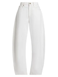 The Bubble Mid-Rise Barrel Jeans