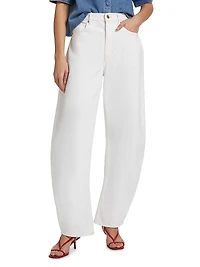 The Bubble Mid-Rise Barrel Jeans