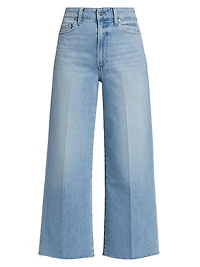 Anessa Raw-Hem Wide-Leg Jeans