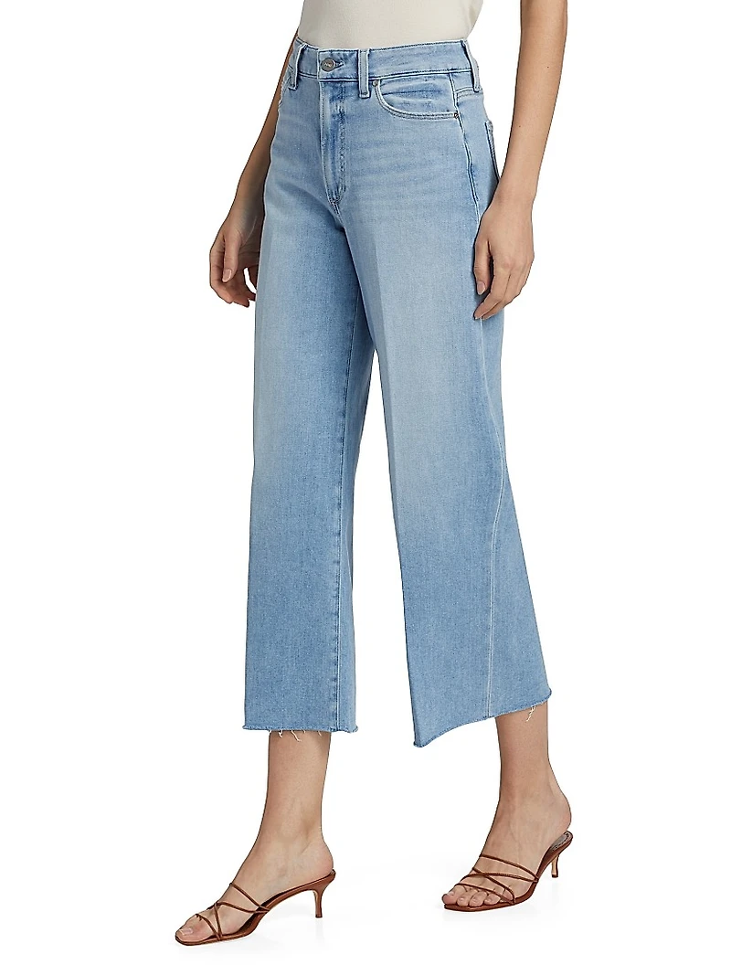 Anessa Raw-Hem Wide-Leg Jeans