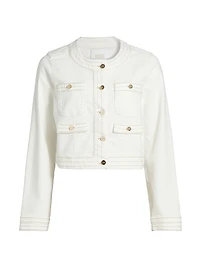 Kiya Stretch-Cotton Denim Jacket