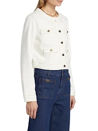 Kiya Stretch-Cotton Denim Jacket