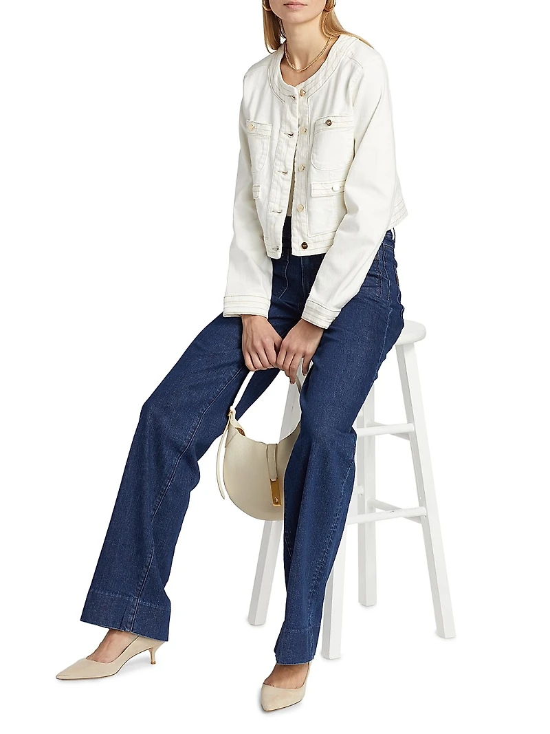 Kiya Stretch-Cotton Denim Jacket