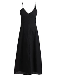 Modena Linen-Cotton Midi-Dress