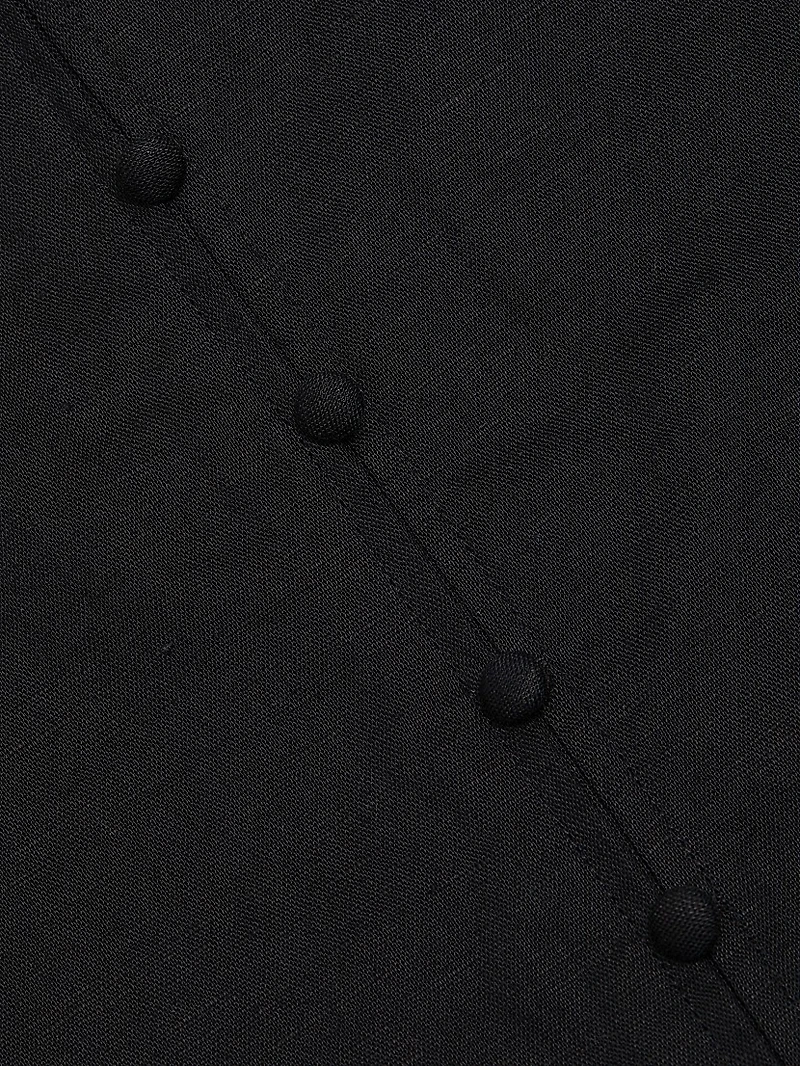 Modena Linen-Cotton Midi-Dress